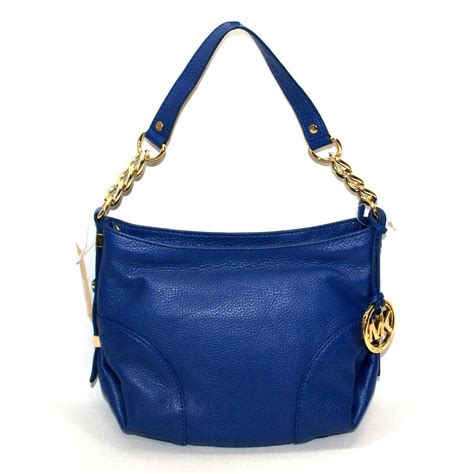 michael kors cheap cobalt blue shoulder bag
